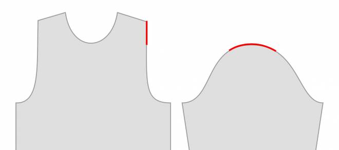 Soviel muss die Armkugel niedriger sein als das Armloch hoch ist armkugel berechnen stricken einnaehen