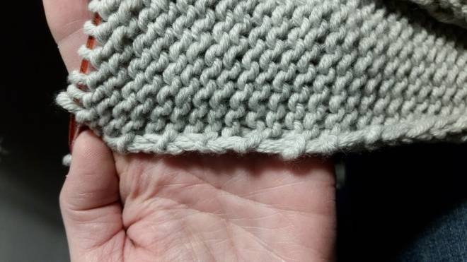 einfacher und doppelter Knötchenrand randmasche perfekt stricken zweimal rechts gestrickt ergibt einen doppelten Knötchenrand randmasche perfekt stricken