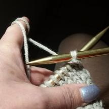 Letzte Masche rechts stricken und nach dem Wenden abheben randmasche perfekt stricken